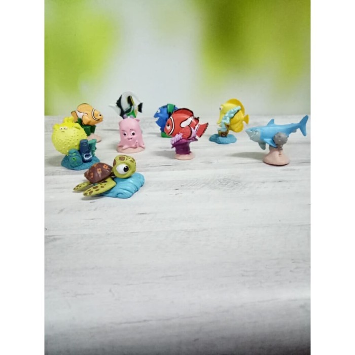 TERBARU MAINAN TOPPER KUE NEMO 9 SET/ NEMO9M PROMO