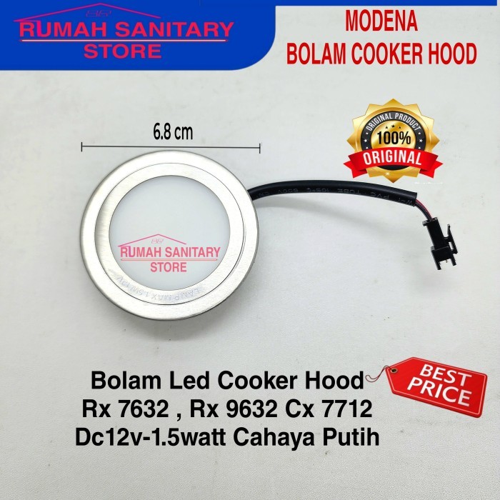BISA GRAB Lampu Led L09 MODENA Rx 7632, rx 9632 Bolam Cooker Hood Original