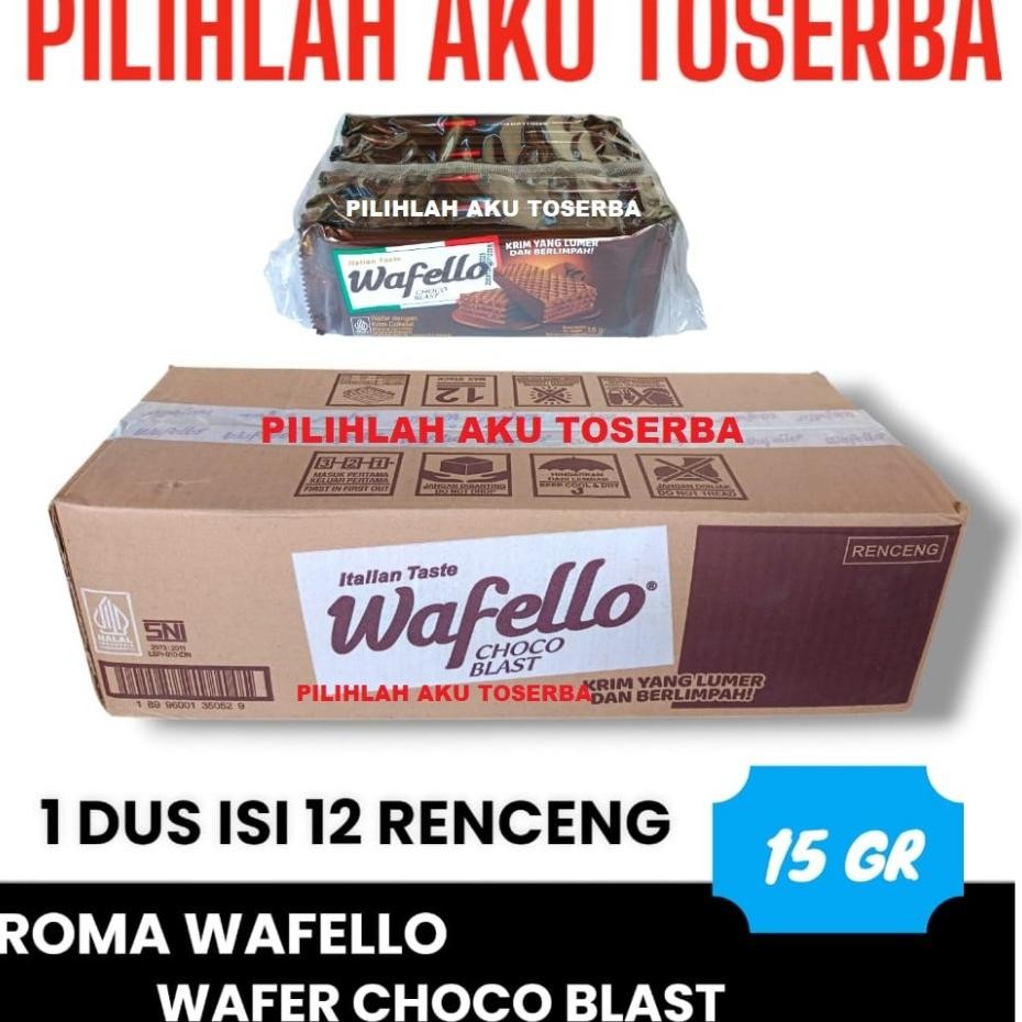 

Roma Wafello Choco Bt 15 Gr 1 Du Ii 12 Renceng