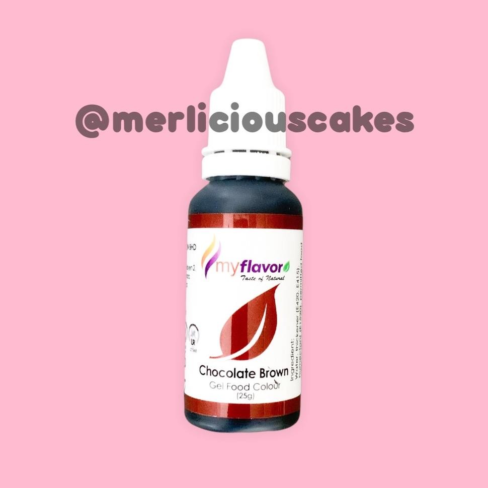 

Chocolate Brown Gel My Flavor Food Color Food Colour Pewarna Maanan