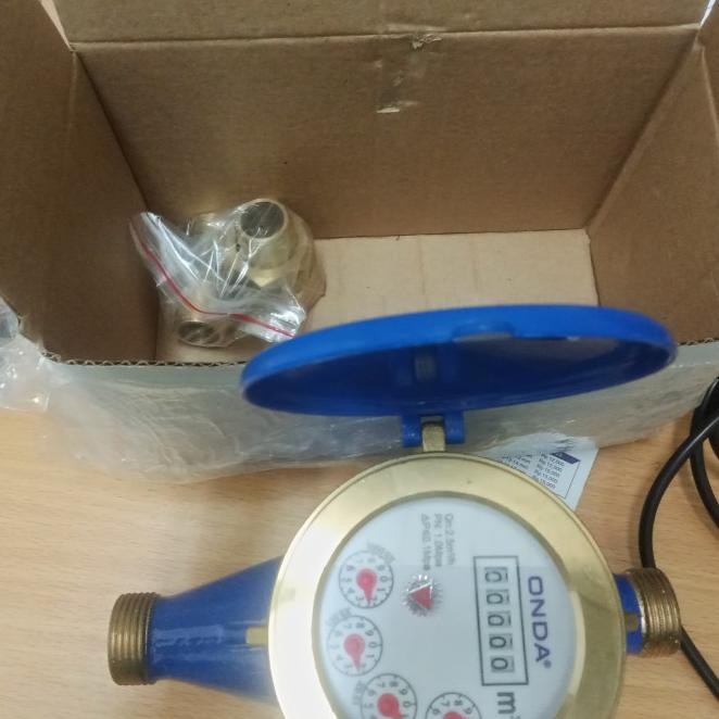 Meteran Air Bersih Onda 1/2 Inch Kuningan