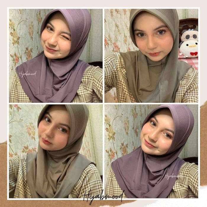 Bergo Sport M / Bergo Sporty / Hijab Sport Nyaman Panjang Spandex