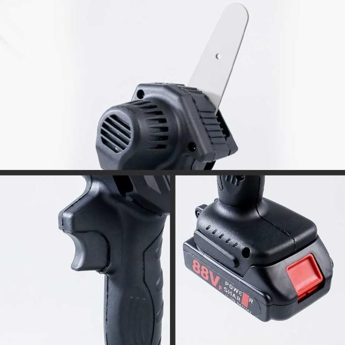 MESIN GERGAJI LISTRIK MINI 88V KNIFEZER D2604 SENSO RANTAI ELEKTRIK PEMOTONG KAYU CORDLESS CHAINSAW 
