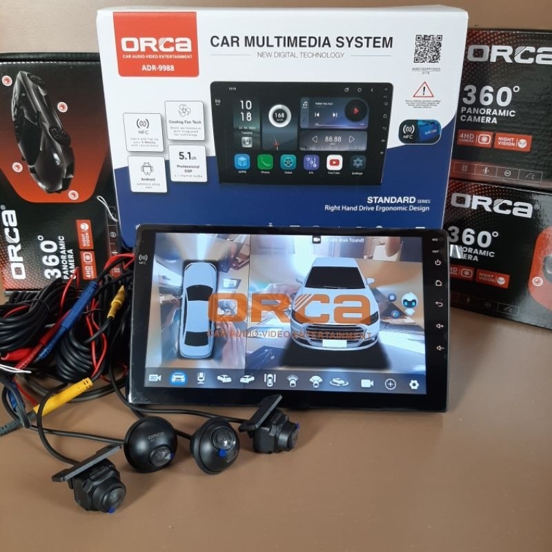 Head Unit Android 9" ORCA RAM 4GB / 128GB ROM Head Unit Android ORCA 9 inch / 10 inch TERBARU