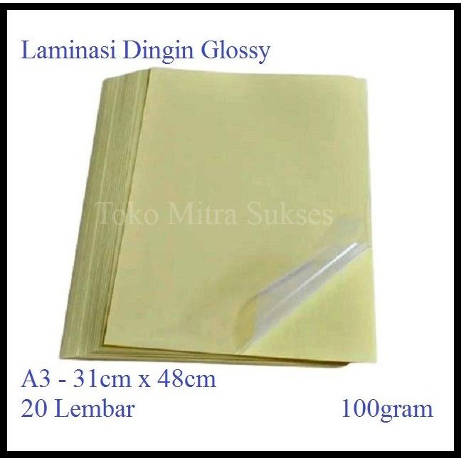 

Terlaris Laminasi Dingin Glossy A3+ Good Quality