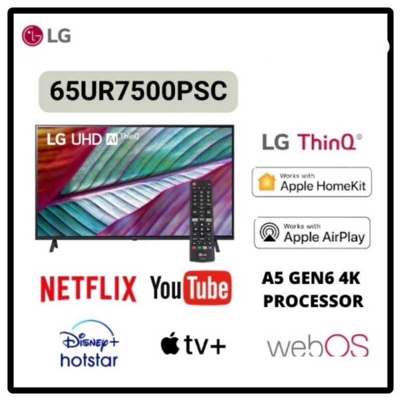 TV LG 65Inch 65UR7500PSC SMART TV UHD 4K DIGITAL TV