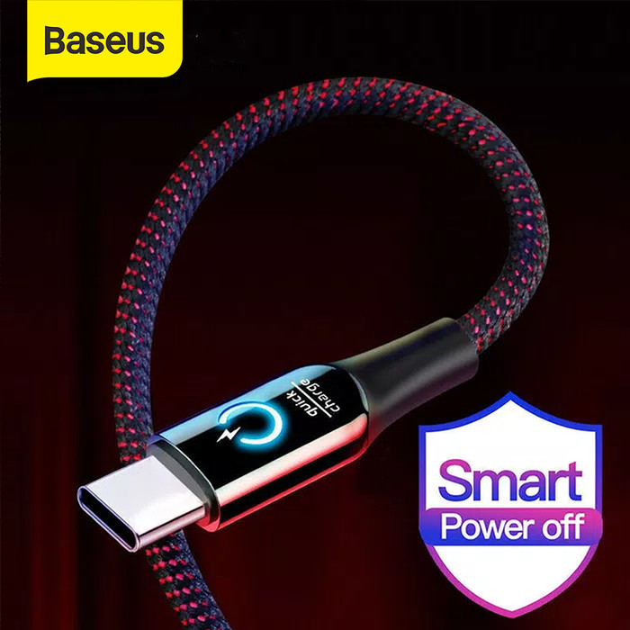 KABEL DATA TYPE-C BASEUS AUTOMATIC POWER-OFF 1M 2.4A