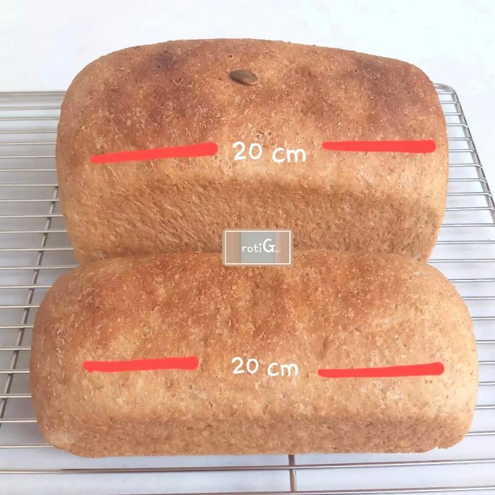 

Roti Tawar Gandum - Whole Wheat Flour, 2 Varian, 2 Ukuran