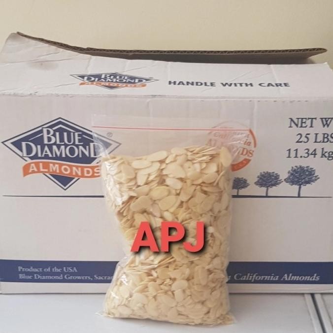 

almond slice blue diamond 500gr repack Berkualitas