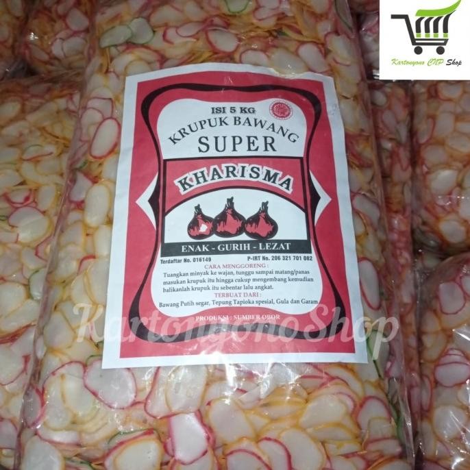 

KERUPUK KRUPUK BAWANG SUPER CAP KHARISMA PER BAL ISI 5KG ORIGINAL