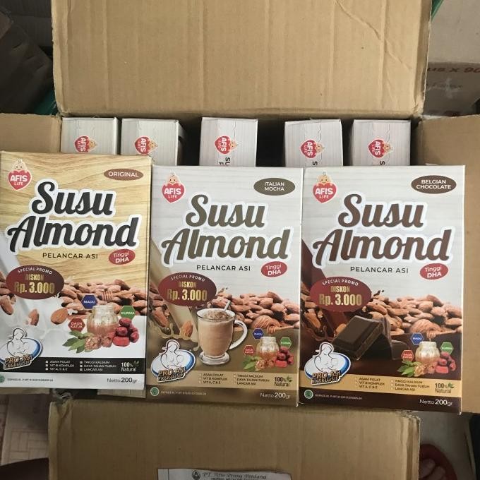 

susu almond pelancar asi 200gr Berkualitas