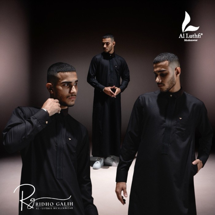 Al Luthfi - Gamis Pria Lengan Panjang Dewasa Premium - Jubah Pria Pemium - Gamis Jubah Pria Arab