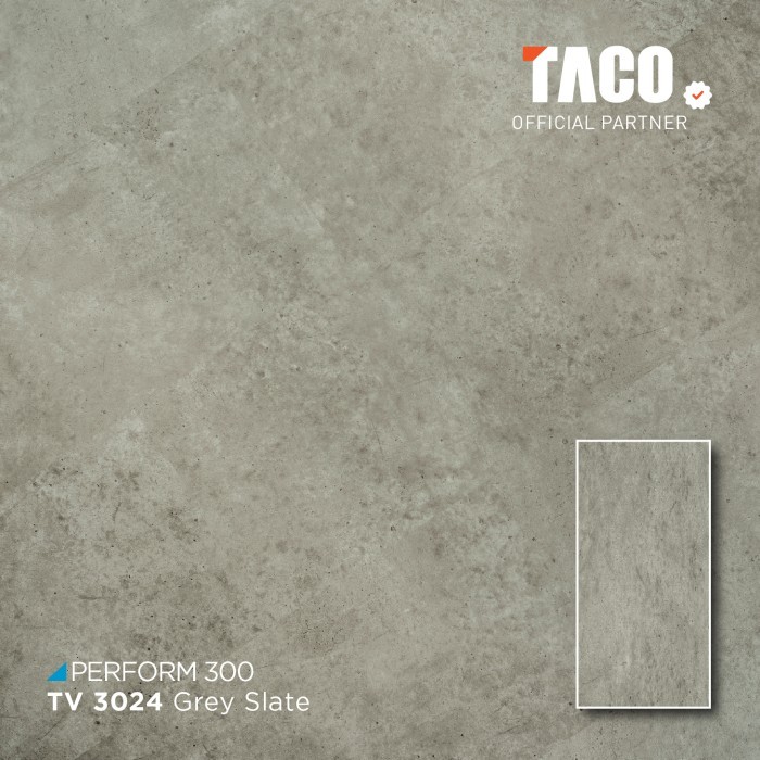 Taco Lantai Vinyl 3Mm - Tv 024 Grey Slate