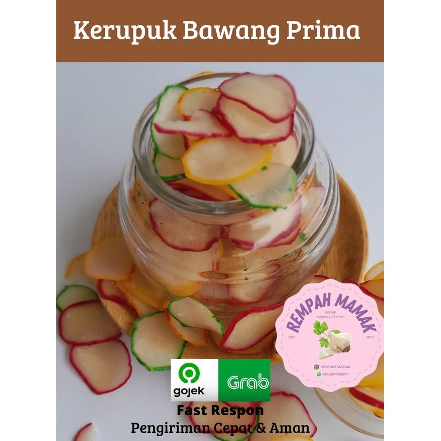 

KERUPUK PRIMA / KERUPUK BAWANG MENTAH PRIMA 1KG ORIGINAL