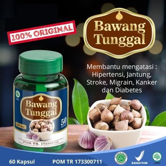 

KAPSUL BAWANG PUTIH TUNGGAL HERBAL UNTUK TEKANAN DARAH TINGGI KOLESTEROL ASAM URAT JANTUNG ORIGINAL
