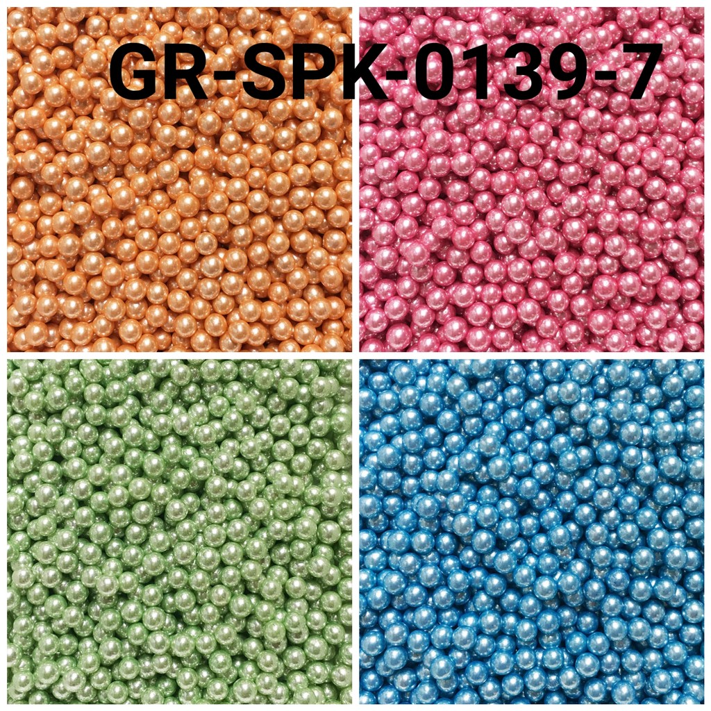 

GR-SPK-0139-7 Sprinkles sprinkle sprinkel 1kg 1 kg mutiara pink kuning (SPRINKLES)