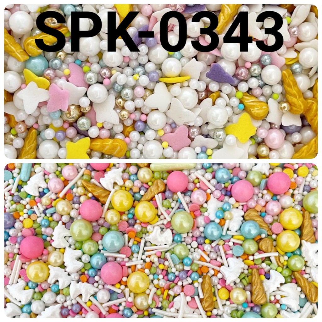 

GR-SPK-0343 Sprinkles sprinkle springkel 1kg mutiara tanduk unicorn (SPRINKLES)