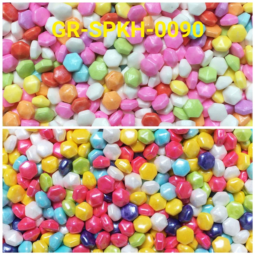 

GR-SPKH-0090 Sprinkles sprinkle sprinkel 500gr hexagon diamond (SPRINKLES)