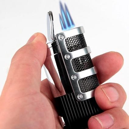 Baru Korek Lighter JOBON ZB 938 Triple Jet Flame Gift
