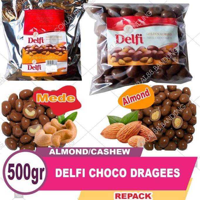 

DELFI ALMOND 500GR, COKLAT DELFI CASHEW 500 GR GRAM CHOCO DRAGEES Berkualitas