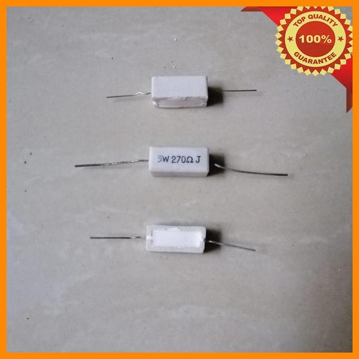 [SRE] 270 ohm R Resistor Kapur 5w 5watt 270ohm 270R J 270RJ 5 w watt