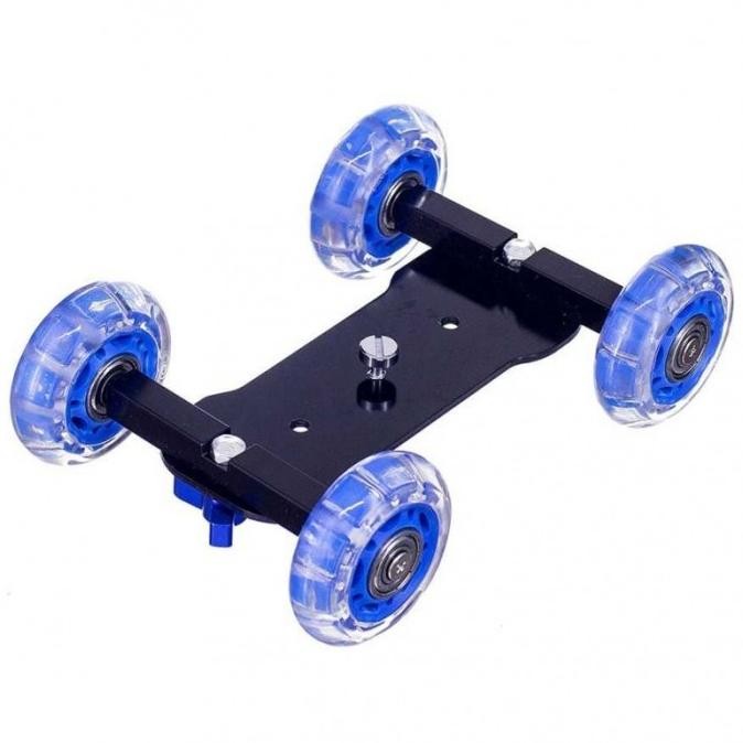 Promo Slider Troli Mini Roda Kamera DSLR Arm Monopod Perlengkapan Studio COD