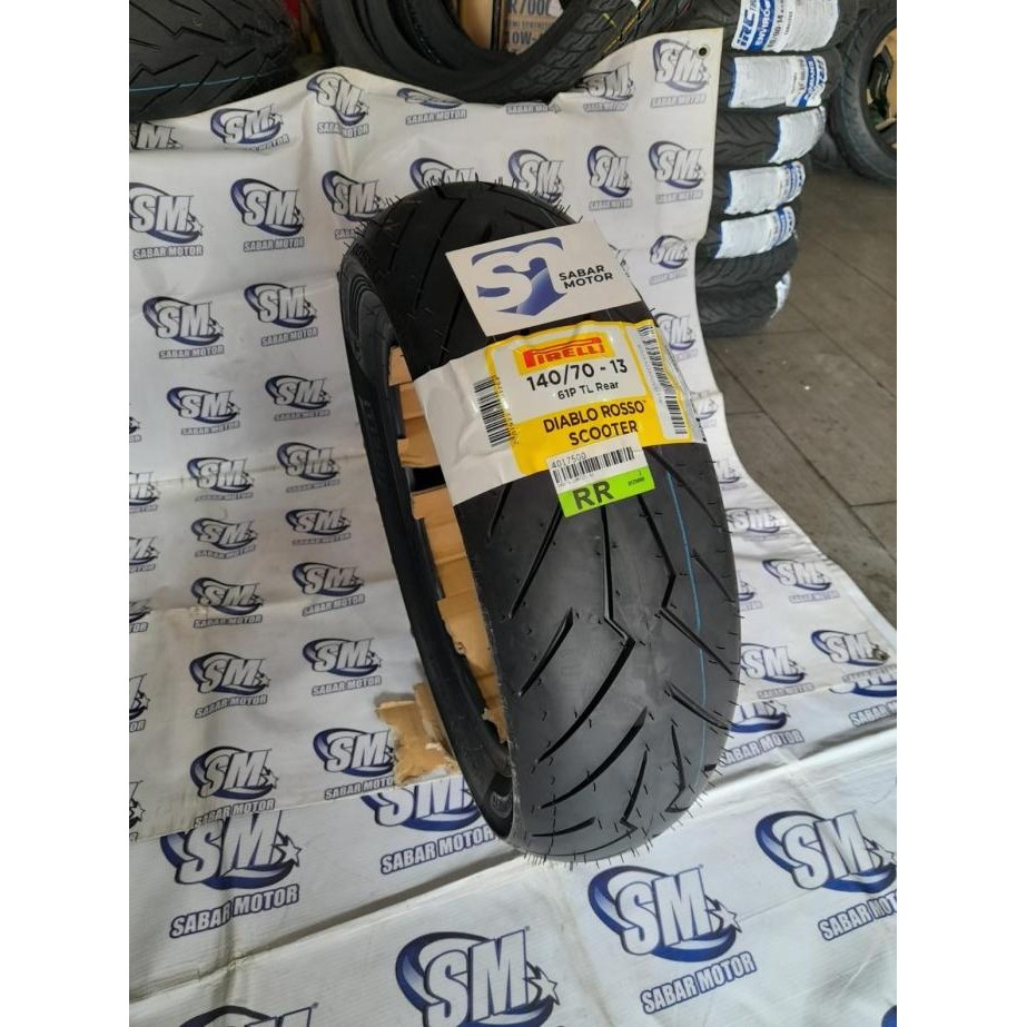 Pirelli Diablo Rosso Scooter 140 70 13 Tubeless Ban Nmax Adv Pcx 160