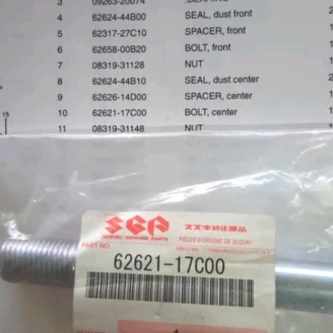 baut tengah unitrack Suzuki Ts125 original baut unitrack tengah Suzuki TS125 baut unitrack Suzuki Ts