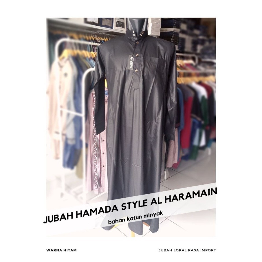 Terbaru Jubah Gamis Hamada Style Al Haramain Katun Minyak Lokal Rasa Impor Promo