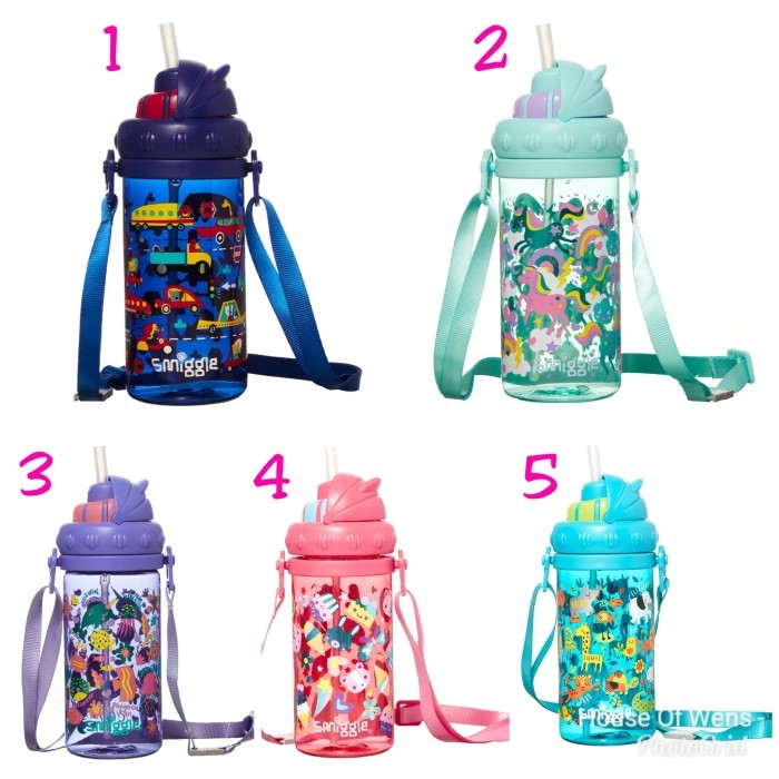 SMIGGLE SKIP TEENY TINY STRAP DRINK BOTTLE - BOTTLE TALI ANAK SMIGGLE