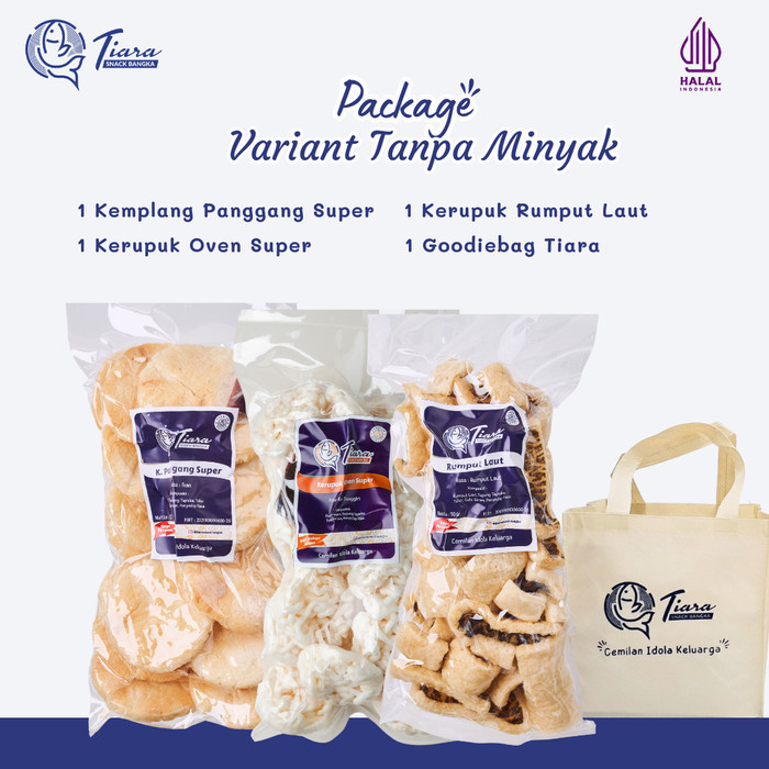

PAKET MIX KERUPUK OVEN KERUPUK TANPA MINYAK TIARA KRUPUK SNACK BANGKA