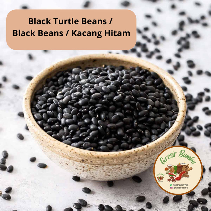 black turtle beans 1kg / black beans / kacang hitam