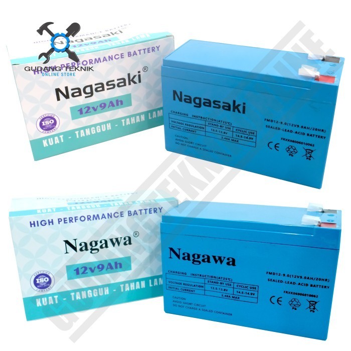 Aki Sprayer Hama / Baterai Sprayer Hama Elektrik 12 Volt 9Ah Nagasaki Terjangkau & Original