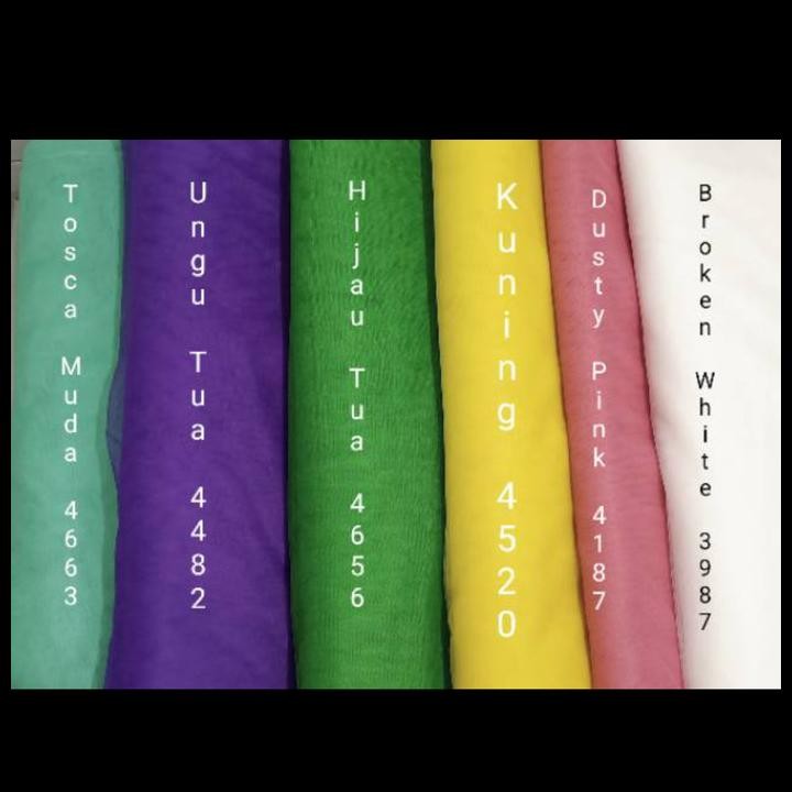 

Terlaris Kain Tile Baju Halus - Gulungan (1,45 * 45 Meter) Good Quality