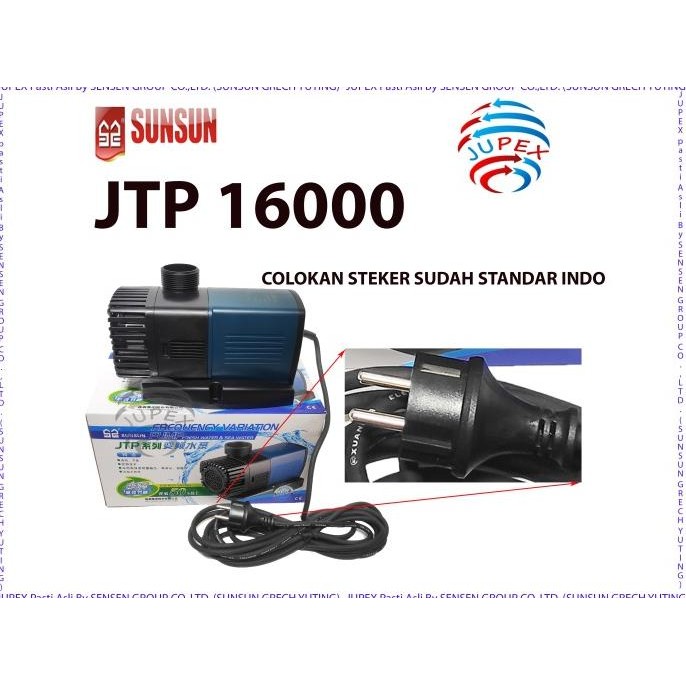 Diskon Jtp-16000 Pompa Sirkulasi Kolam Ikan Jtp 16000 140 Watt Pompa Celup