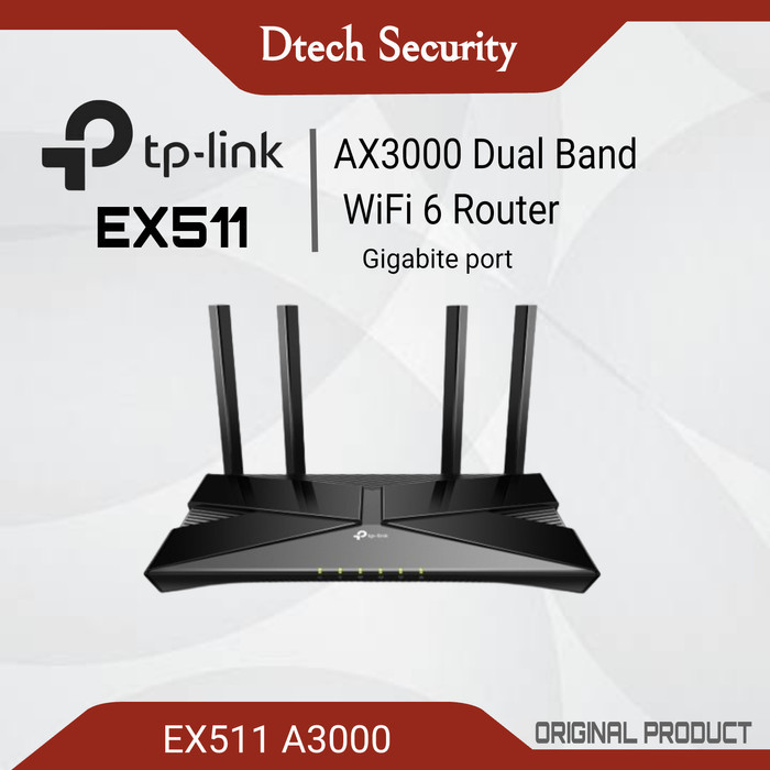 TP-LINK EX511-A3000 DUAL BAND WIFI 6 ROUTER GIGABIT-ROUTER TP LINK