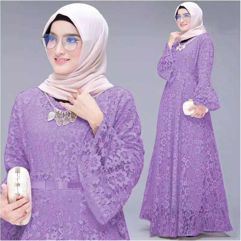 Gamies Terbaru Dress Muslimah Fashion Wanita Baj Gamis Lengan Pnjng Murah Jubah Cewek Muslimah Dris 
