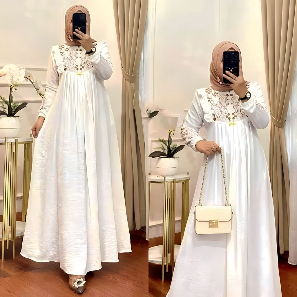 Gmis Syar'I Casual Premium Elegan Ori Baju Gami Terbaru 2025 Bju Perempuan Gahmis Maxy Games Termura