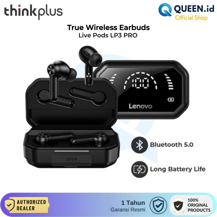 Lenovo Thinkplus Lp3 Pro Tws Bluetooth Headset Hifi Sound True Wireles