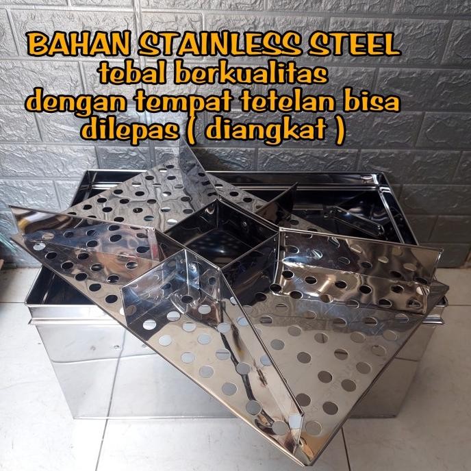 

New Dandang Bakso Pentol Siomay Stainless Sekat Jumbo / Panci Soto Babat