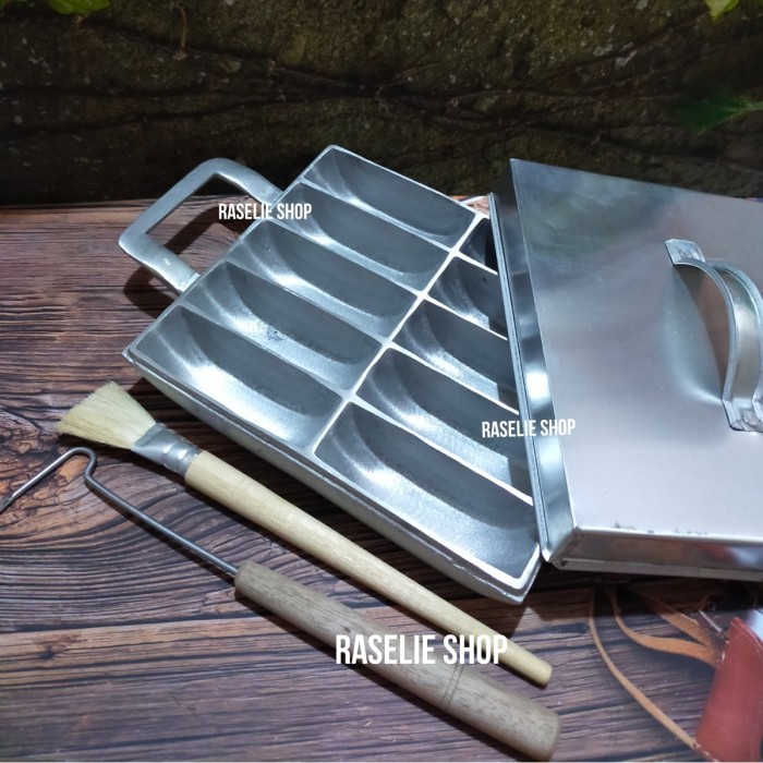 

TERMURAH CETAKAN KUE PUKIS BESAR ISI 10 +TUTUP LOYANG PANCONG ALUMINIUM TEBAL