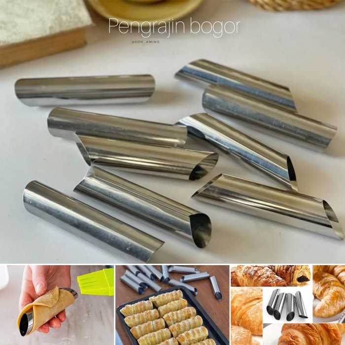 

BEST SELLER CETAKAN ROTI HORN KUE CANNOLI ISI PERLUSIN