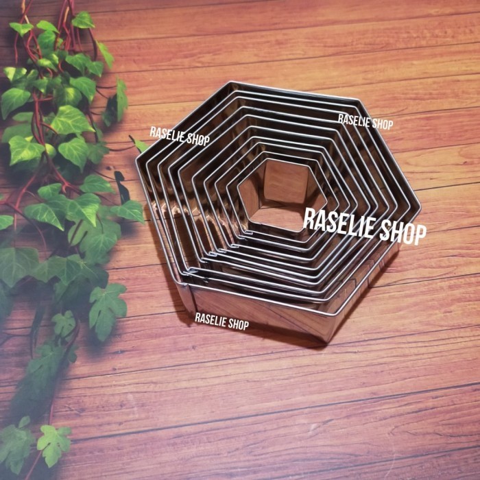 

TERBARU RING CUTTER 10IN1 SEGIENAM HEXAGON COOKIES CUTTER CETAKAN CAKE FONDANT
