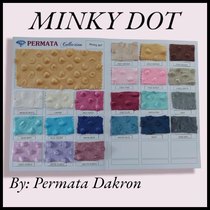 

Terlaris Kain Minky Dot Bahan Premium Lembut Dan Halus (100 X 170 Cm) Good Quality