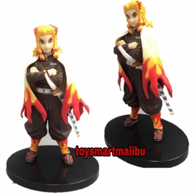 KOSTUM PRIA kyojuro rengoku demon slayer vibration stars action figure