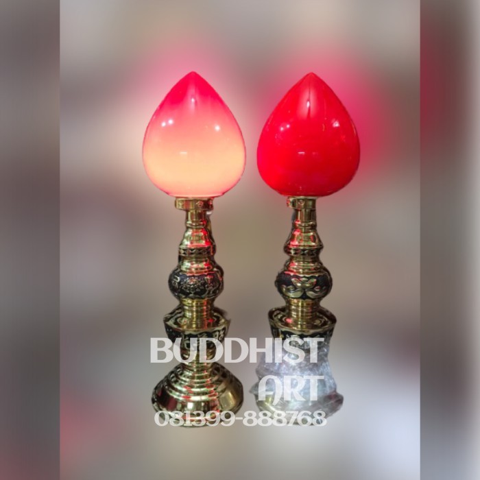 Lampu sembahyang kuningan taiwan lampu altar kuningan 24 inch jumbo
