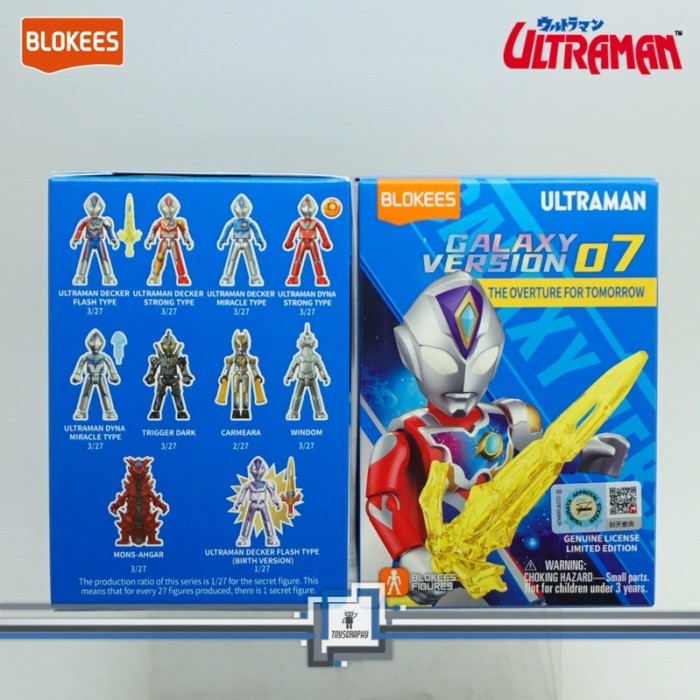 Blokees Ultraman Galaxy Version Gv07 The Overture For Tommorow Gv 07 Blind Box