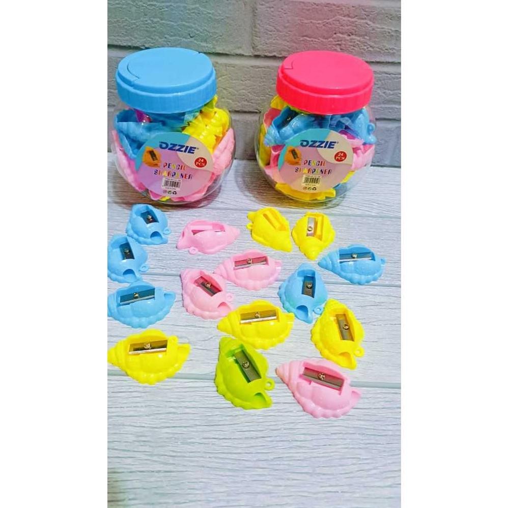 

Sale ( 24 Pcs ) Serutan Ongotan Rautan Pensil Toples Motif Karakter Lucu