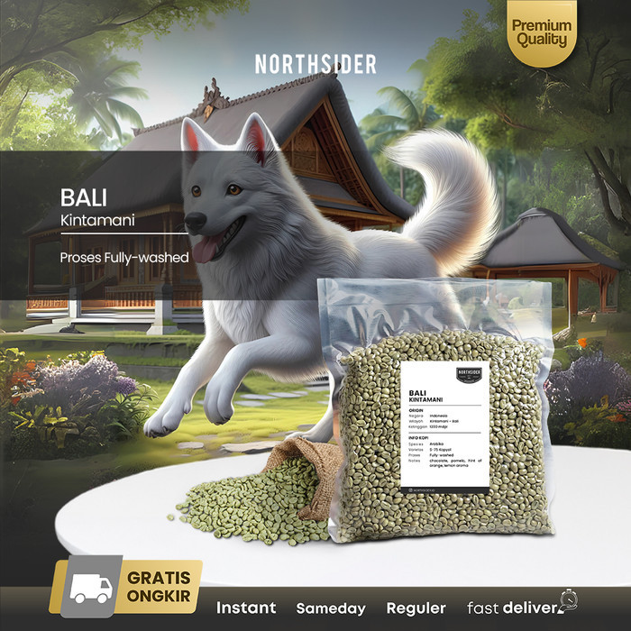 

Green Bean Kopi Arabika Bali Kintamani Fully-Washed Coffee - Biji Kopi Mentah