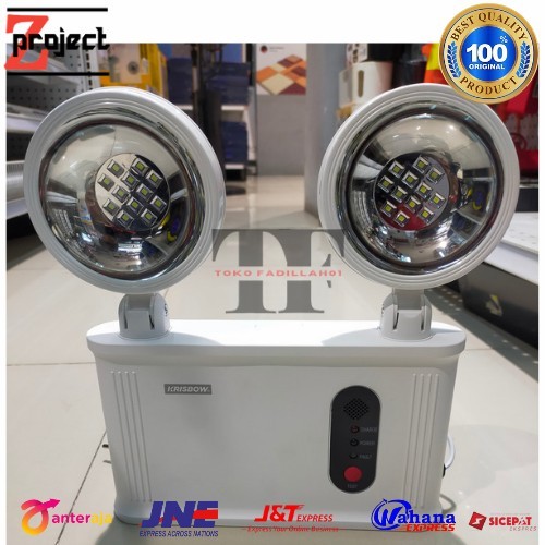 KRISBOW lampu darurat twin lit emergency lamp light led krisbow